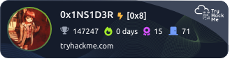 My TryHackMe Profile Badge