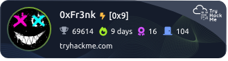 TryHackMe Badge di 0xFr3nk