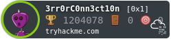 TryHackMe profile badge