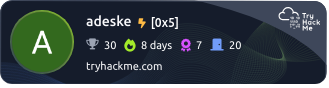 TryHackMe Badge – adeske