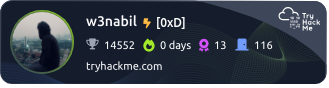 Try Hack Me Rank | W3NABIL