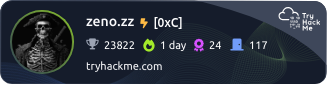 TryHackMe zeno.zz Profile